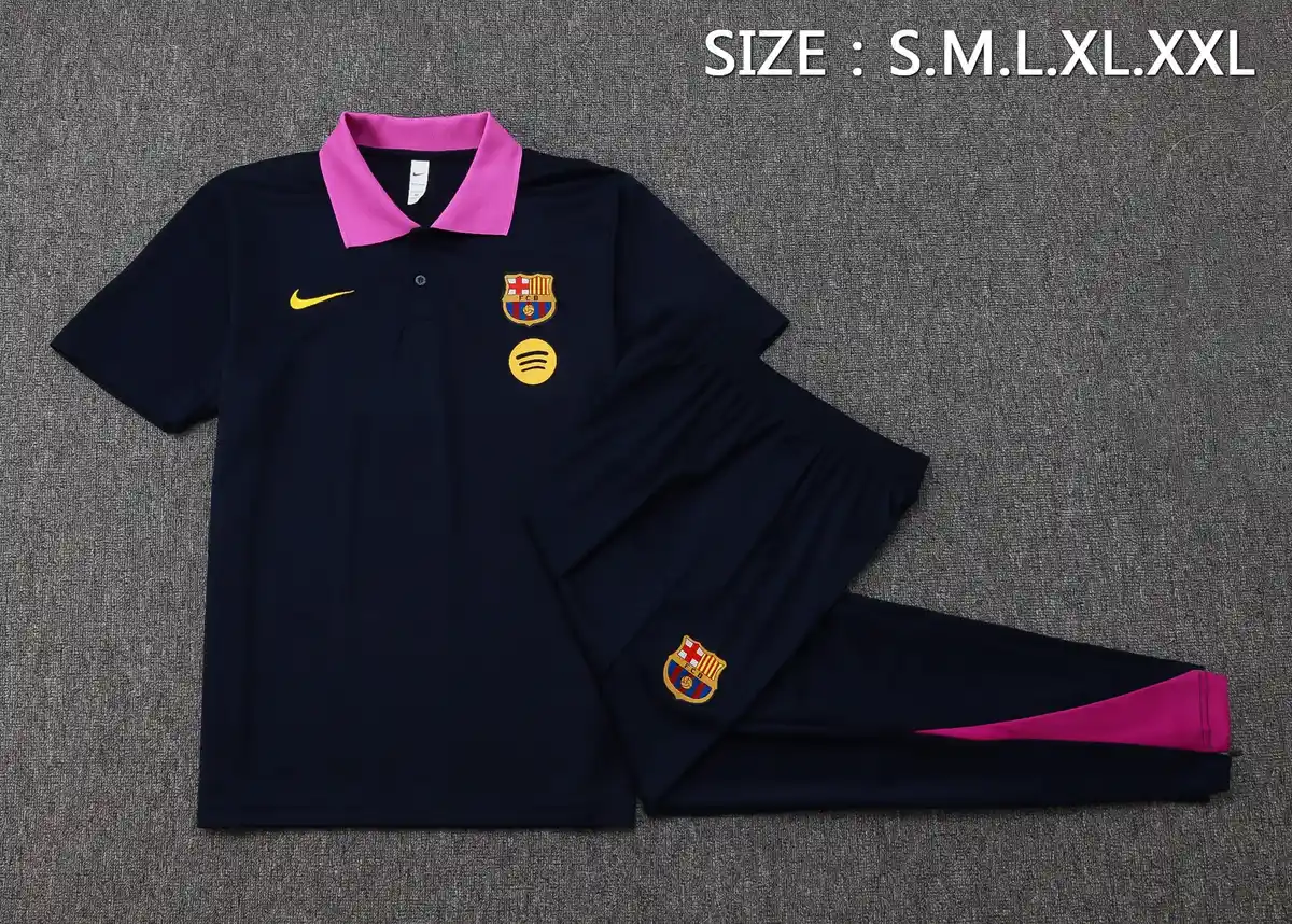 2025 2026 barcelona polo half zipper training suit jersey cyan 5