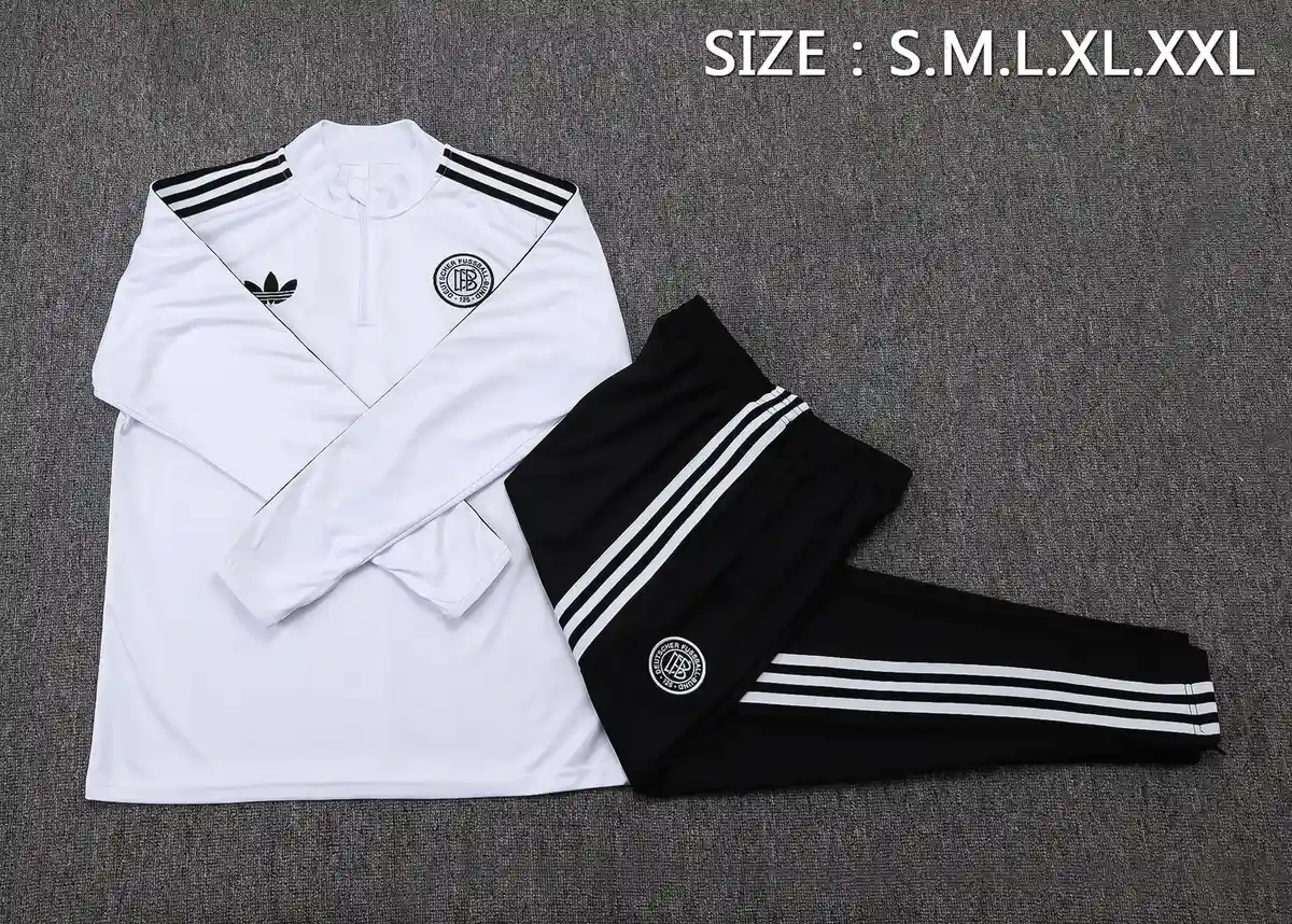 2025 2026 germany half pull training suit 125th anniversary football shirt set 3