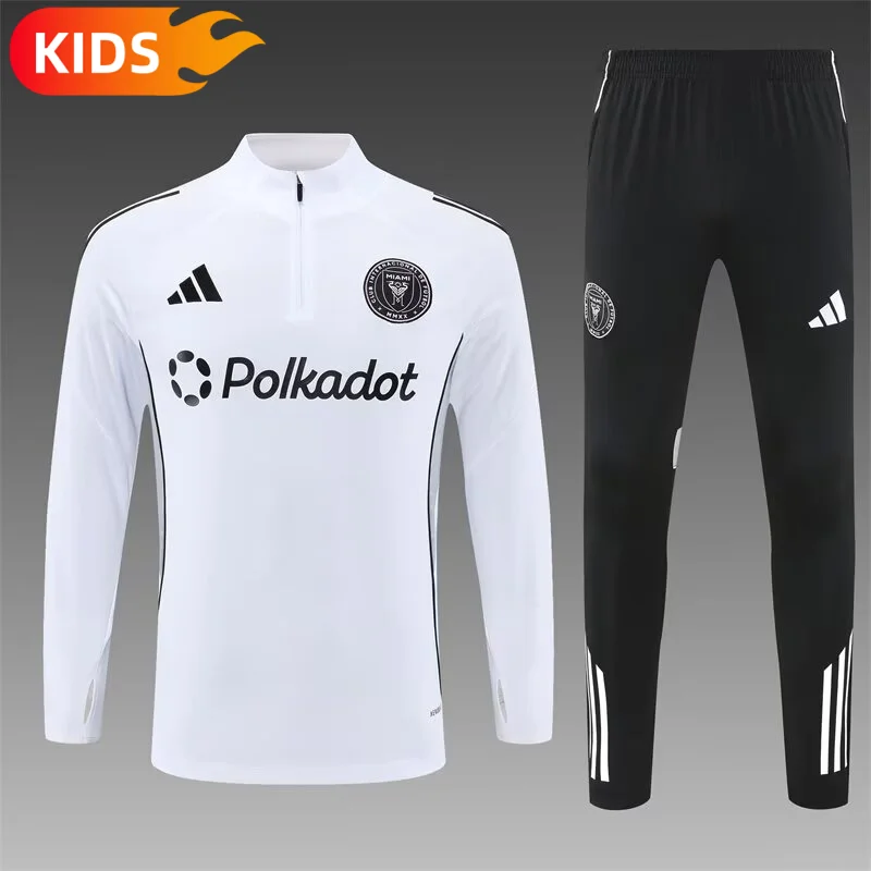 2025 2026 inter miami half pull training wear football shirt kids size 1