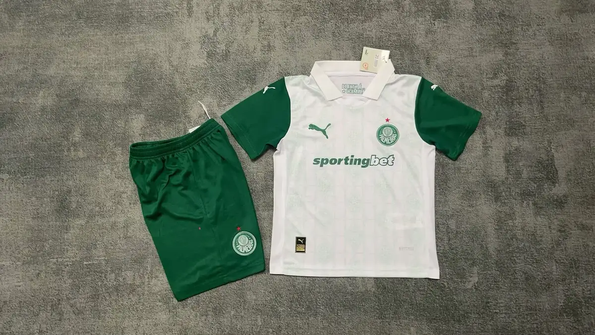 2025 2026 kids fc palmeiras away football shirt 2