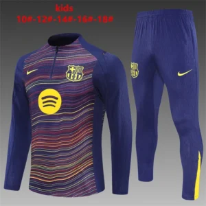 2025 2026 kids kit barcelona yellow blue training suit football shirt 1