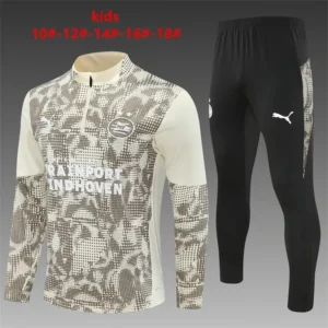 2025 2026 kids kit eindhoven light yellow training suit football shirt 1