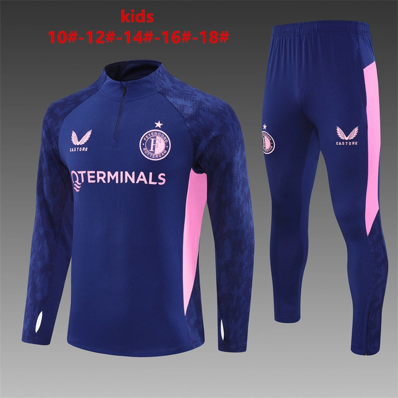 2025 2026 kids kit feyenoord royal blue training suit football shirt 1