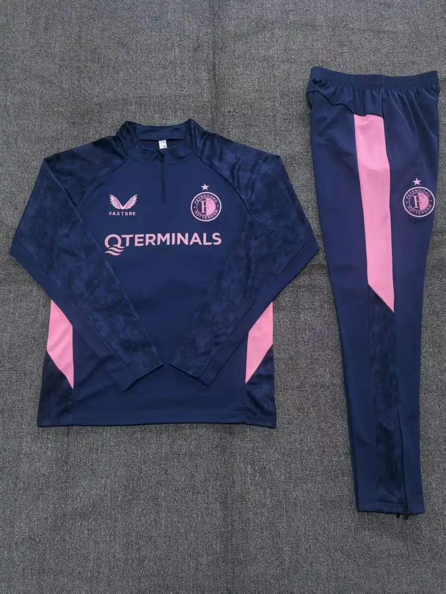 2025 2026 kids kit feyenoord royal blue training suit football shirt 2