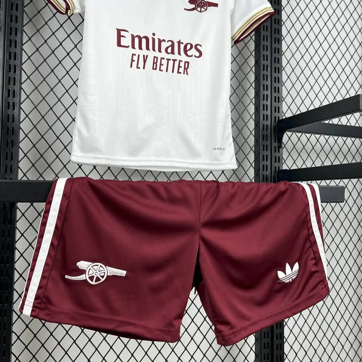 2025 2026 kids size arsenal second away football shirt 5