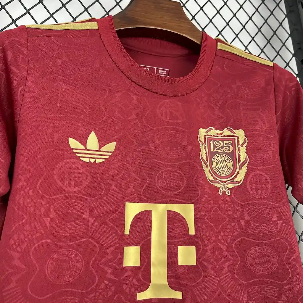2025 2026 kids size bayern munich 125 anniversary football jersey 3