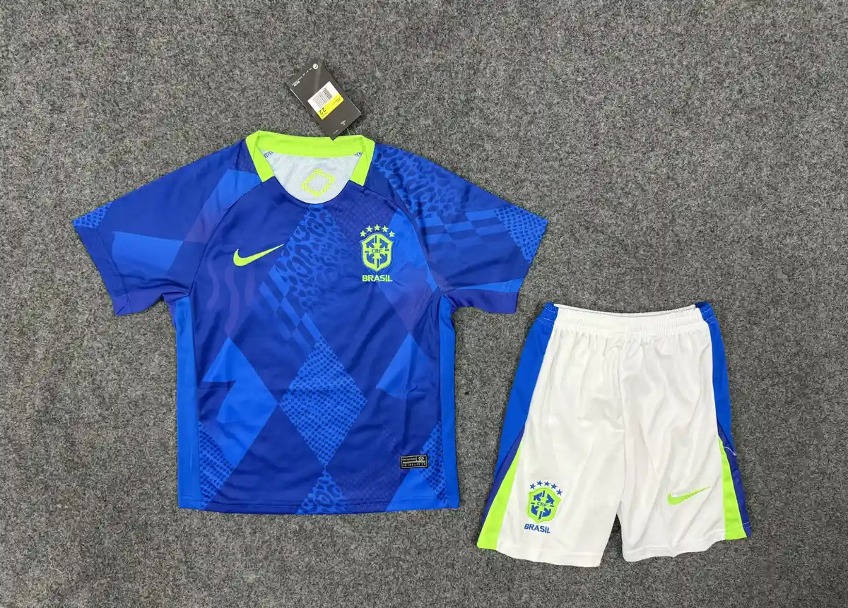 2025 2026 kids size brazil away football shirt 1
