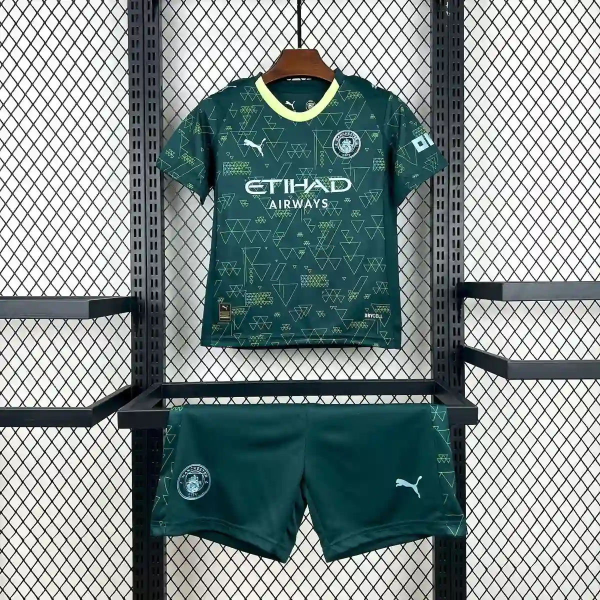 2025 2026 kids size manchester city third away football shirt 1