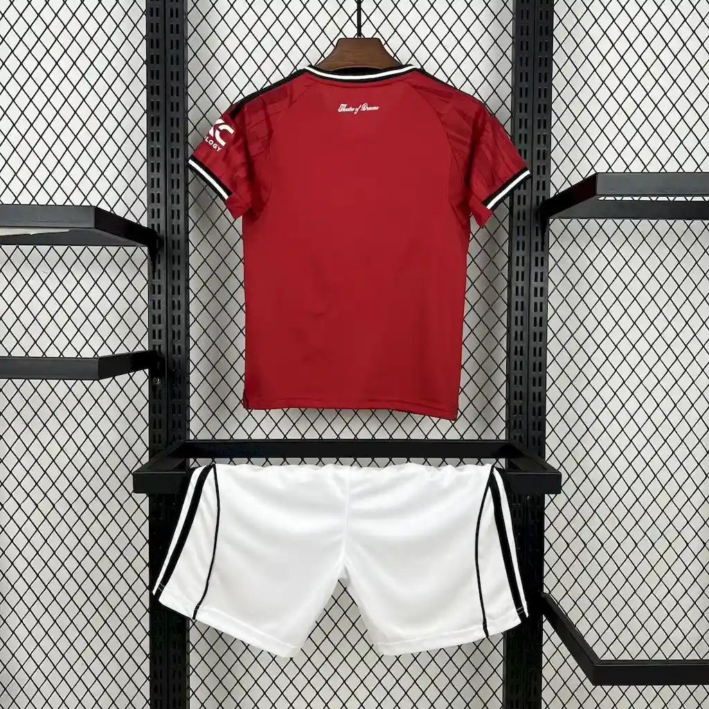 2025 2026 kids size manchester united home football shirt 2