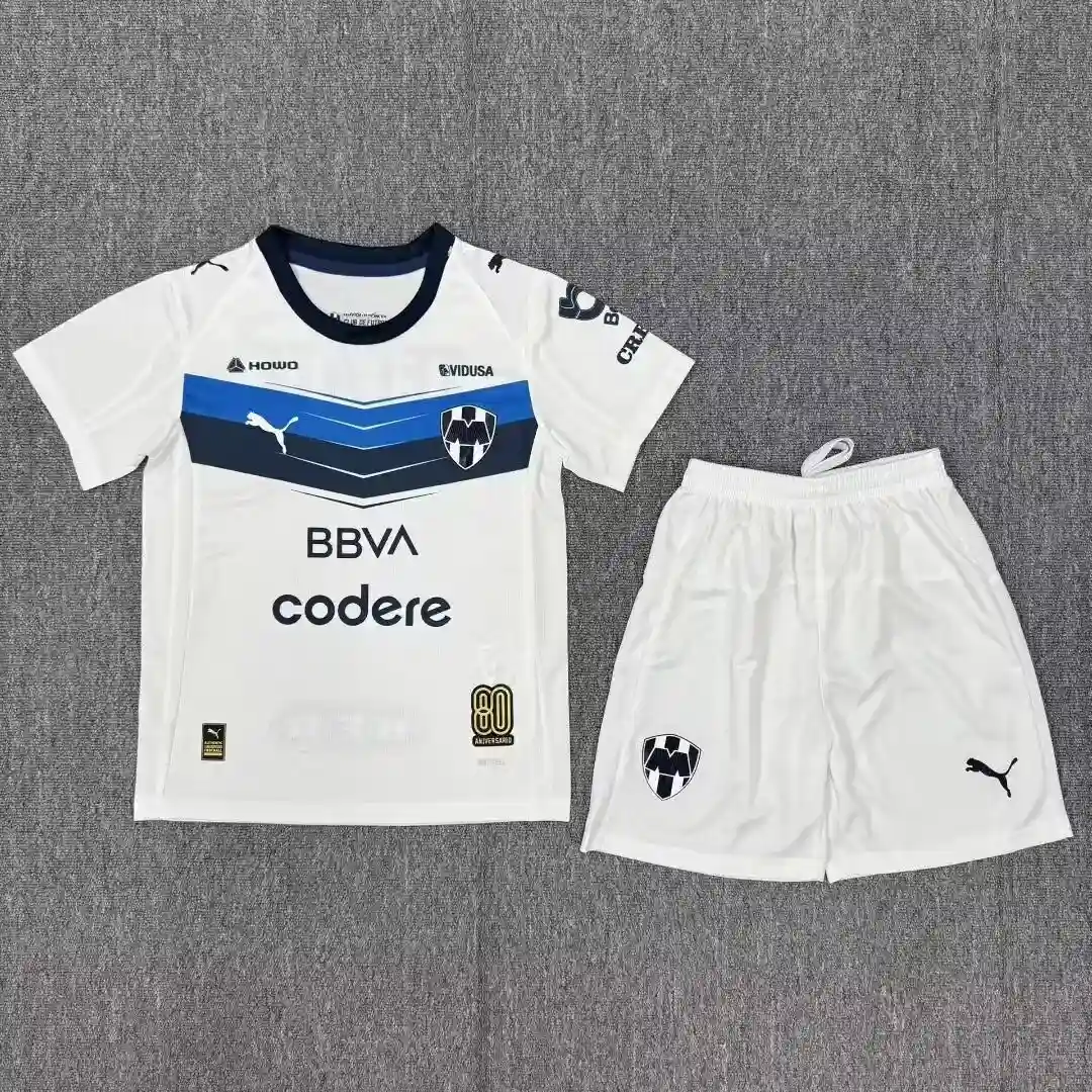 2025 2026 kids size rayados monterrey away football shirt 1