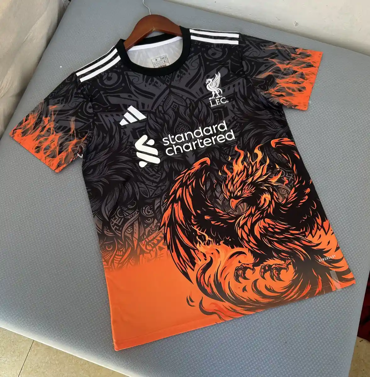 2025 2026 liverpool phoenix black orange soccer jersey 1