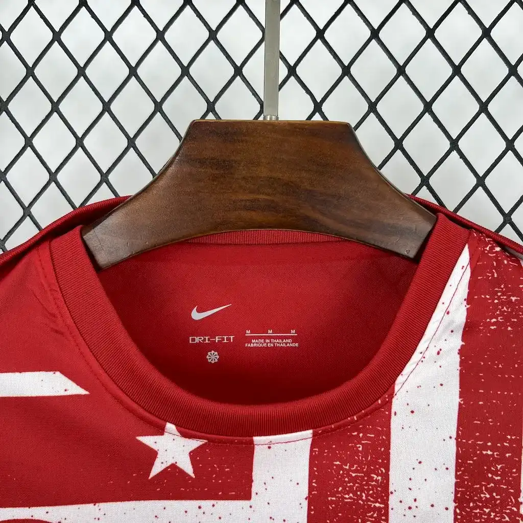 2025 2026 long sleeve atletico madrid pre match football shirt 3