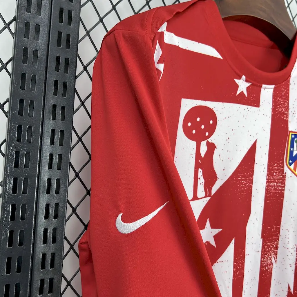 2025 2026 long sleeve atletico madrid pre match football shirt 4