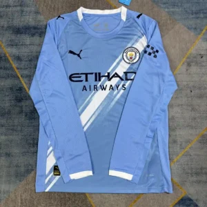 2025 2026 long sleeve manchester city home football shirt 1