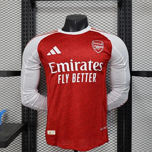 2025 2026 long sleeve player arsenal home football shirt 1
