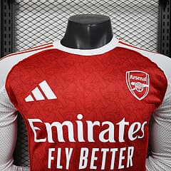2025 2026 long sleeve player arsenal home football shirt 3