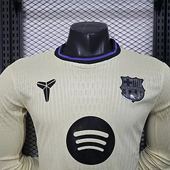 2025 2026 long sleeve player barcelona away football shirt 4