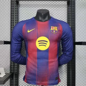 2025 2026 long sleeve player barcelona home football shirt 1