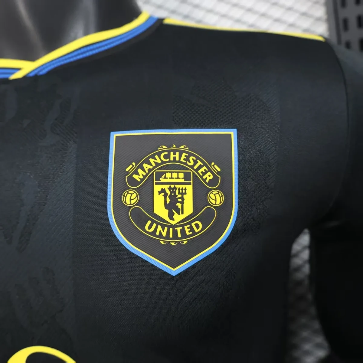 2025 2026 long sleeve player manchester united second away football shirt 5