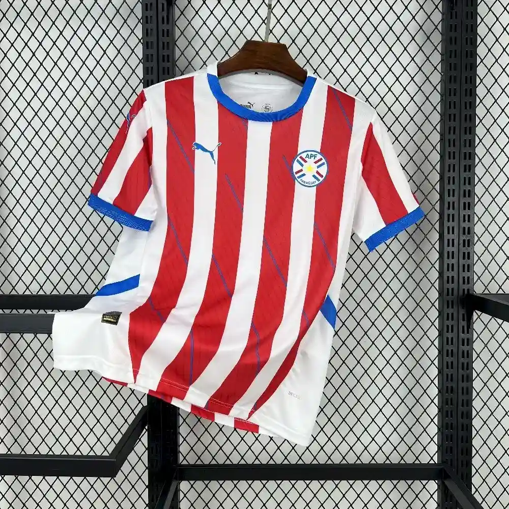 2025 2026 paraguay national team home football shirt 1