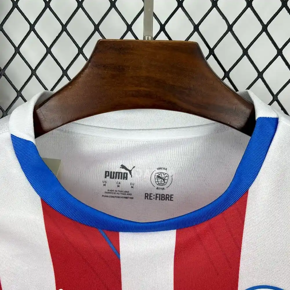 2025 2026 paraguay national team home football shirt 3