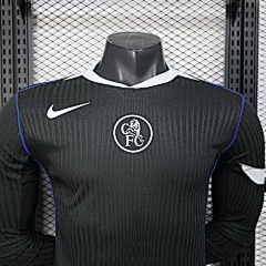 2025 2026 player chelsea long sleeve second away football shirt 3