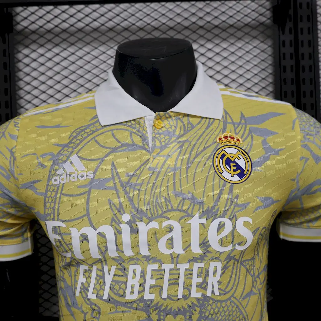 2025 2026 player edition real madrid football shirt beige special edition 3