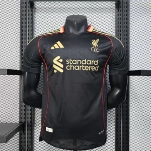 2025 2026 player liverpool second away soccer jersey black 1