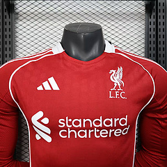 2025 2026 player long sleeve liverpool home soccer jersey 3