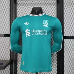 2025 2026 player long sleeve liverpool second away soccer jersey 1