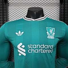2025 2026 player long sleeve liverpool second away soccer jersey 3