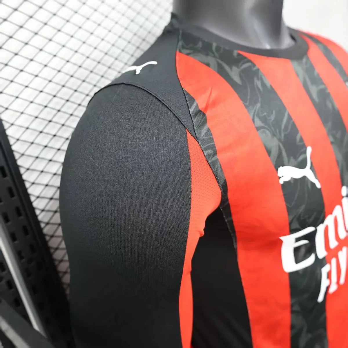 2025 2026 player version long ac milan home football shirt 5