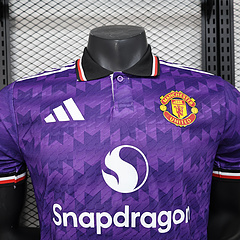 2025 2026 player version m u purple football shirt 3