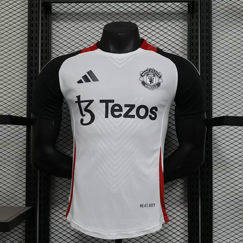 2025 2026 player version manchester united pre match football shirt 1