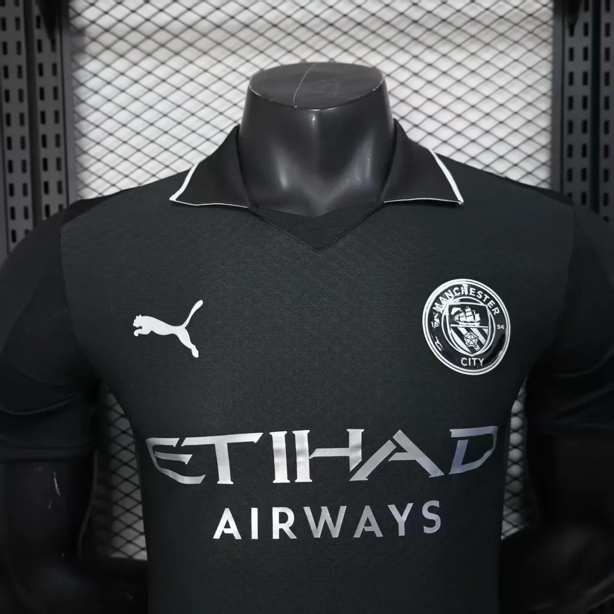 2025 2026 players manchester city black football shirt 3