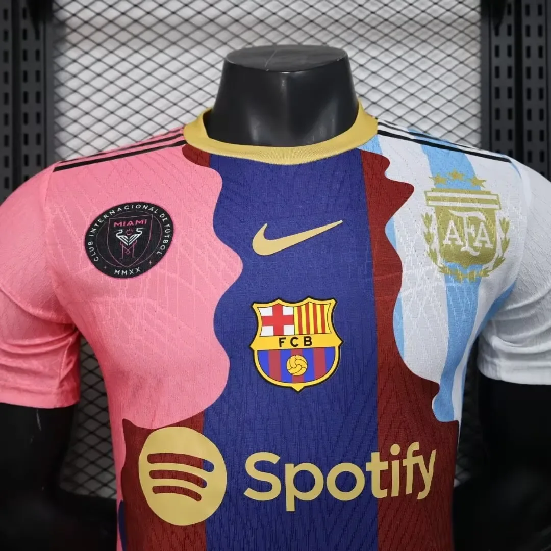 2025 2026 players messi commemorative edition soccer jersey miami argentina barcelona 3
