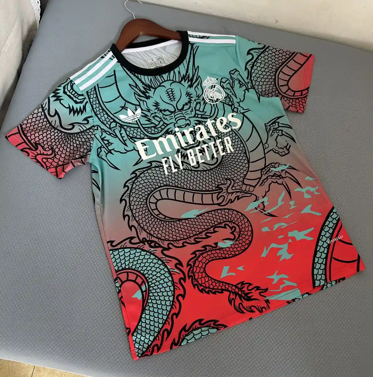 2025 2026 real madrid dragon edition green red soccer jersey 1