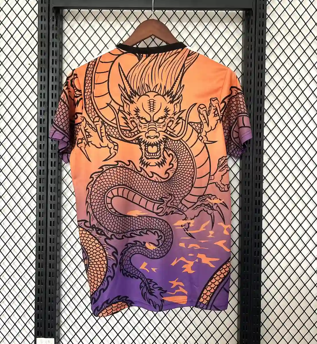 2025 2026 real madrid dragon edition orange soccer jersey 3
