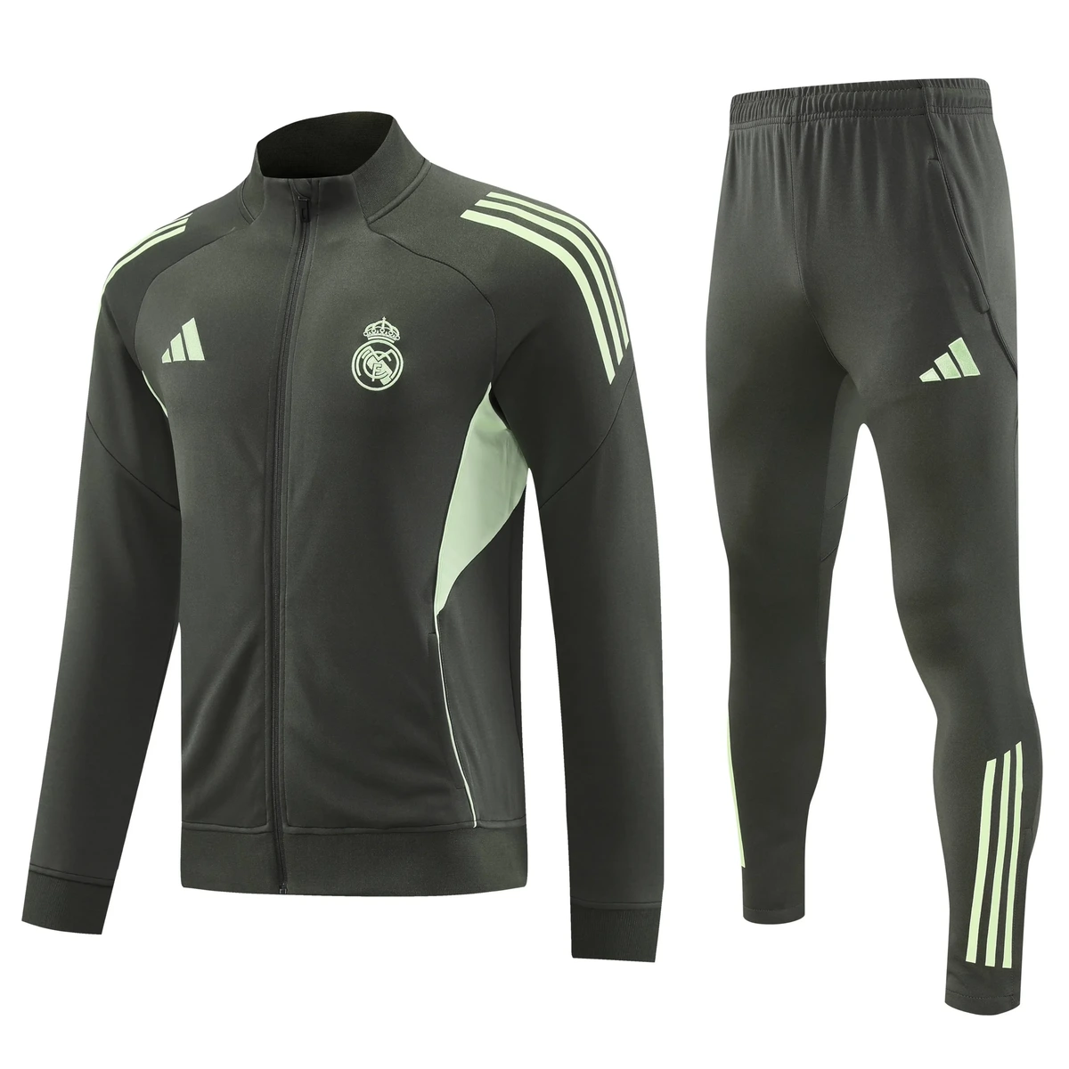 2025 2026 real madrid long zip jacket training suit jersey set 1