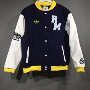 2025 2026 real madrid long zipped baseball style cotton jacket 1