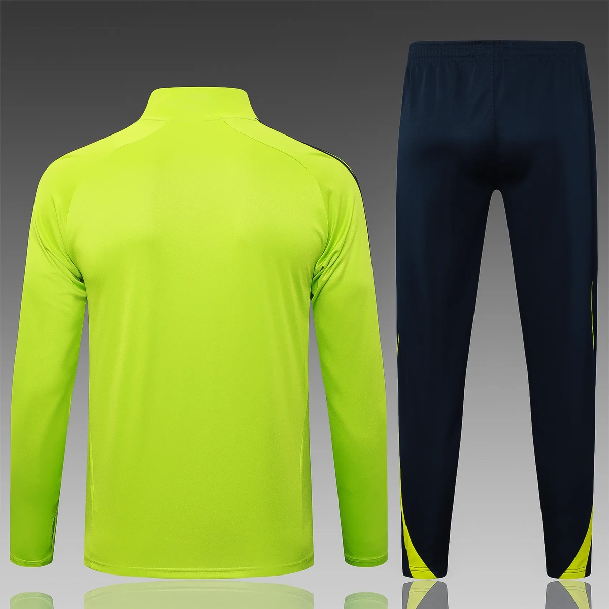 2025 2026 real madrid long zipper jacket training suit jersey set green 2