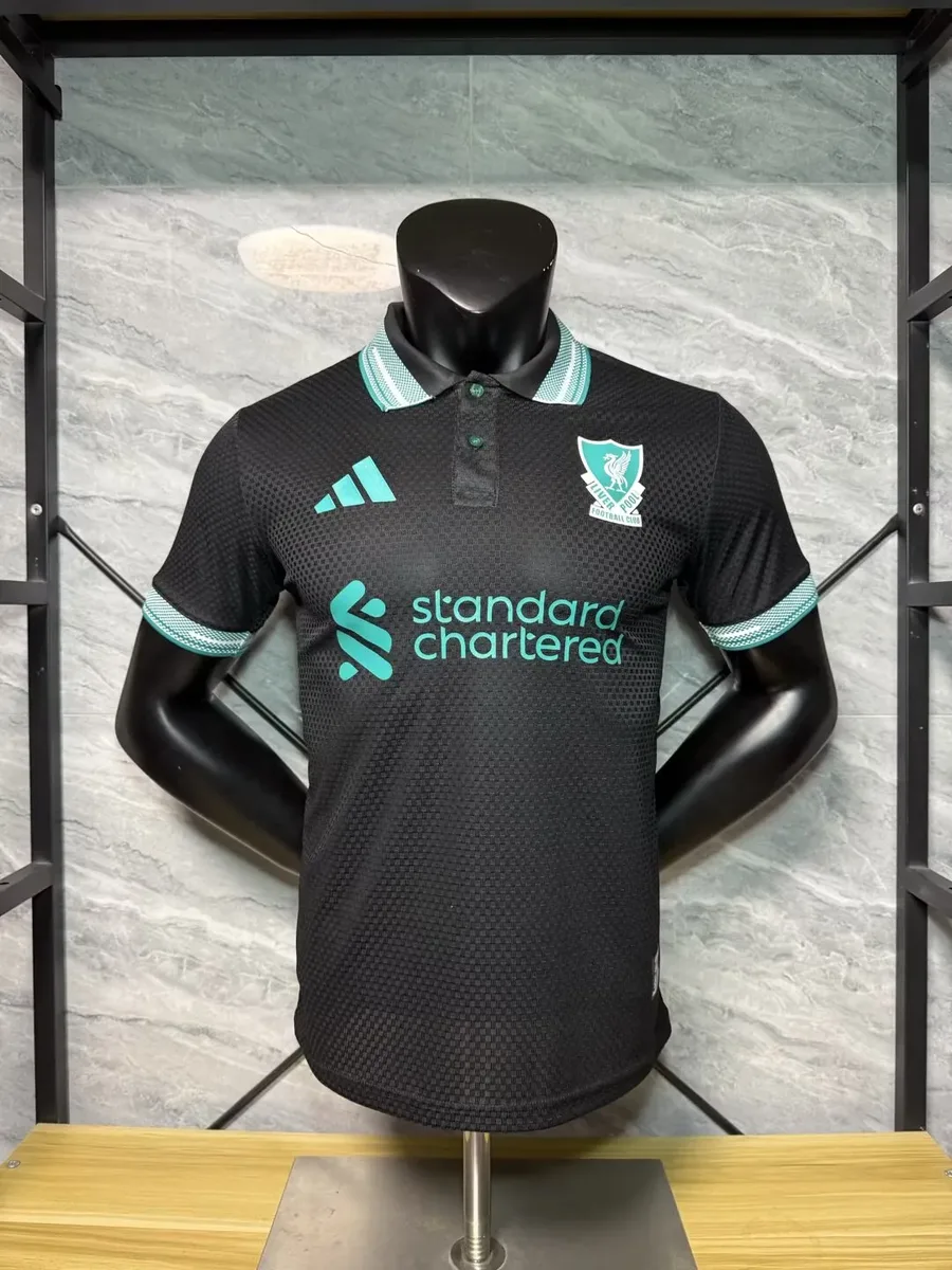 2026 2027 player liverpool special edition polo football shirt black 1
