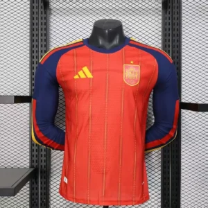 2026 long sleeve player spain home football shirt 1