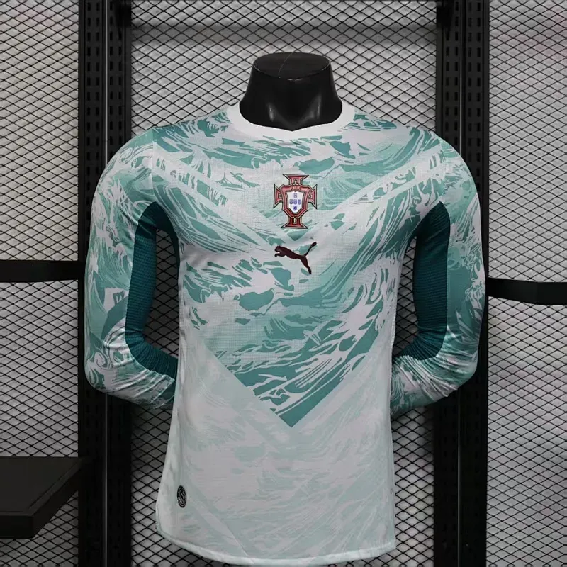 2026 players long sleeve portugal away football shirt 1