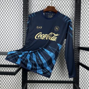 2025/2026 Long Sleeve Napoli Pre-match Football Shirt 1:1 Thai Quality