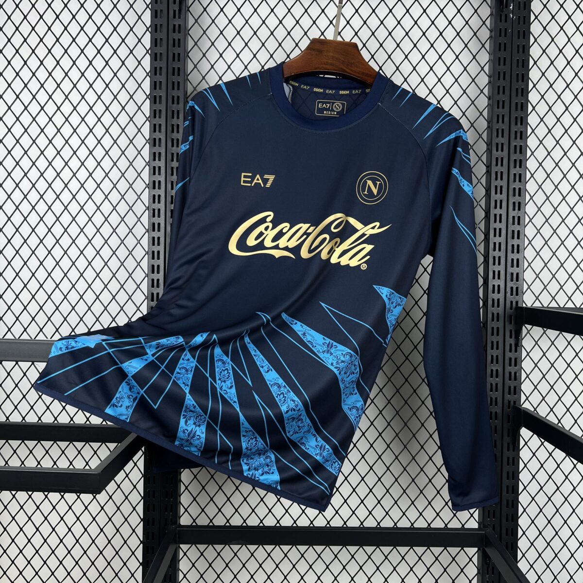 2025/2026 Long Sleeve Napoli Pre-match Football Shirt 1:1 Thai Quality