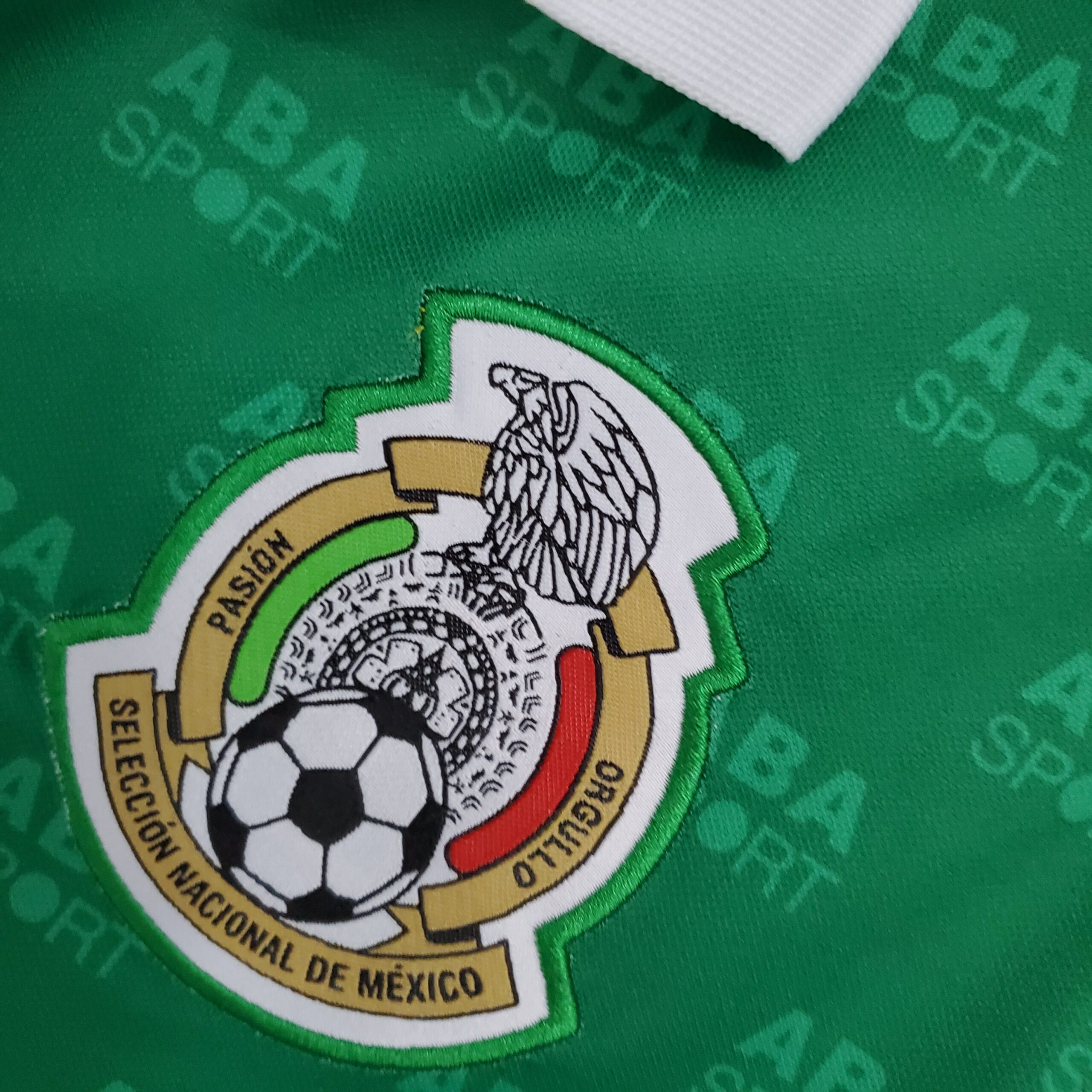 1995 Retro Mexico Home Soccer Jersey - Image 4