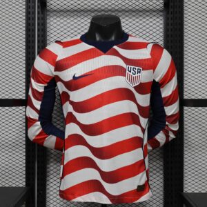 2026/2027 Player Long Sleeve United States National team Home Football Shirt 1:1 Thai Quality