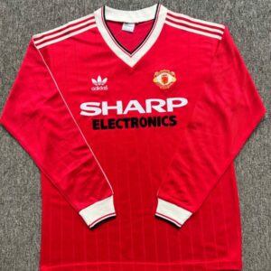 1982/1983 Retro Long Sleeve Manchester United Home Football shirt 1:1 Thai Quality