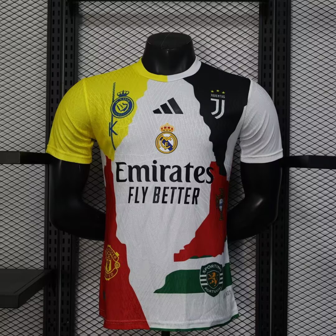 2025/2026 Players Cristiano Ronaldo Commemorative Edition Soccer Jersey Real Madrid & Juventus